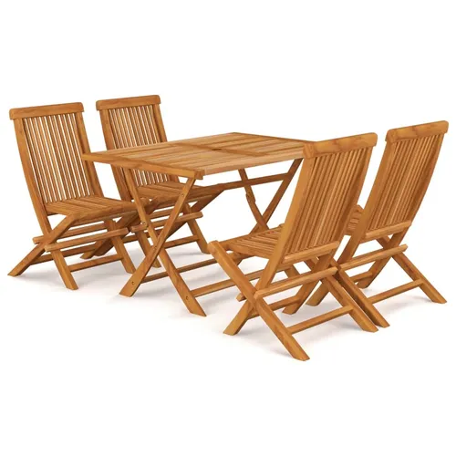 Produktbild vidaXL Teak Massiv Gartenmöbel Set 5-TLG.
