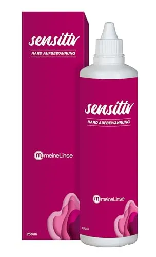 meineLinse sensitiv Hard Aufbewahrungslösung für harte und formstabile Kontaktlinsen 250 ml
