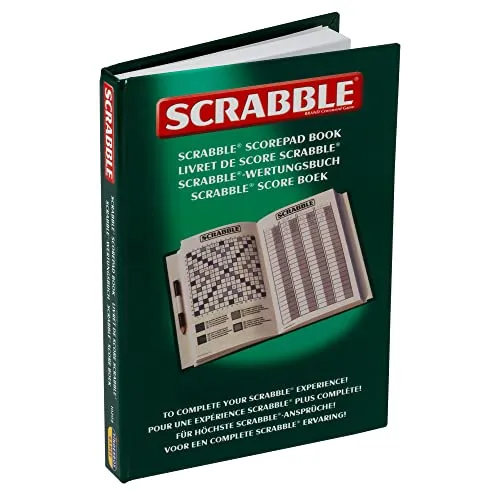 Ideal Scrabble: Klassisches Scorepad-Buch, um Ihr Scrabble-Erlebnis zu vervollständigen, Klassische Spiele, Wortspiele, für 2–4 Spieler, ab 10 Jahren