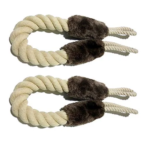 Gobesty Türstopper Klinke, 2 Stück Baumwolle Türkordel Klemmschutz, für Haustier und Kinder Fingerschutz Türenzuschlagen zu vermeiden