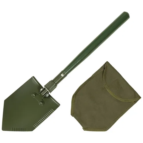 MFH Klappspaten 2-teilig Holzstiel oliv Schaufel Spaten