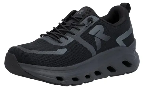 Rieker Sneaker Herren Schwarz Textil Größe 46 - Sportliche Rieker Sneaker in Schwarz aus hochwertigem Textil. Die ultraleichte EVA-Laufsohle sorgt für optimale Beweglichkeit. Mit herausnehmbarem, gepolstertem Fußbett für zusätzlichen Komfort.