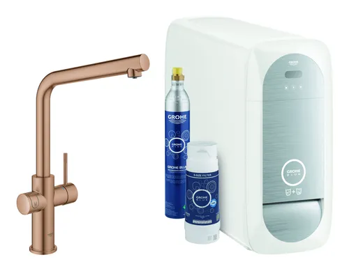 Grohe Blue Home Starterkit Spültischarmatur in gold von GROHE