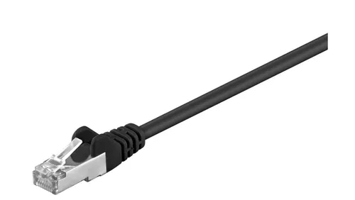 CAT 5e Kabel łączący, SF/UTP, czarny - Długość kabla 2 m