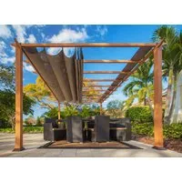 Paragon Outdoor Pavillon Florenz, Hellbraun, 350x505 cm von Paragon Outdoor