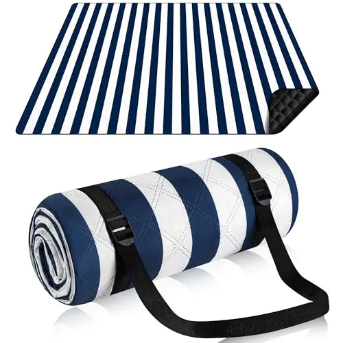 Votoko Picknickdecke 200 x 200cm, Wasserdicht Stranddecke Sandfrei mit Tragegurt, Tragbare Waschbar Strandmatte XXL Campingdecke, Isoliert Picnic Blanket für Outdoor Camping Beach Park