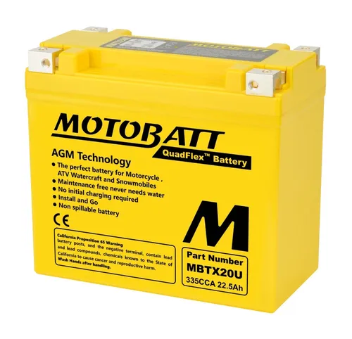 Produktbild MOTOBATT MBTX20U 21Ah Batterie für Honda CBX1000 GL1800