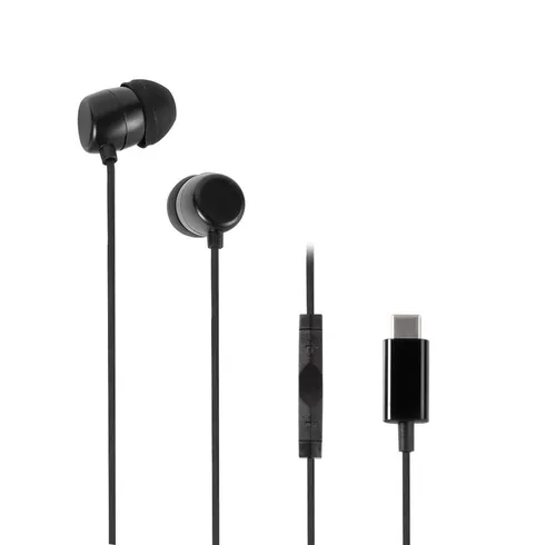 In-Ear Kopfhörer Kabelgebunden 61752 (Schwarz) - Kopfhörer mit USB Type C Stecker, ideal für eine klare Klangqualität und komfortables Tragegefühl.
