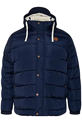 Blend Winterjacke BLEND BHBFrederic blau 6XL (66) - Funktionsjacke in Dress Blues mit Kapuze, weit geschnitten und aus 100% Polyester – ideal für kalte Tage und Freizeitaktivitäten.