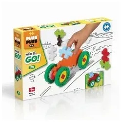 Plus-Plus 9603423 - Kreativ-Bausteine Big Fahrzeuge-Set, 29 Teile für fantasievolles Bauen und Spielspaß für Kinder von 3 bis 6 Jahren