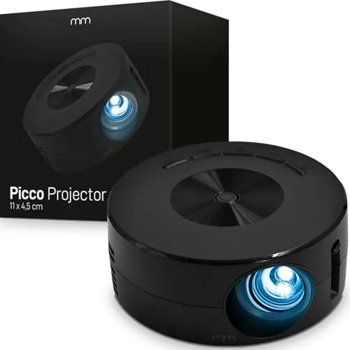 Picco Projector NEU - Beamer mit beeindruckender Bildqualität und kompaktem Design, ideal für Filme und Präsentationen zu Hause oder unterwegs.