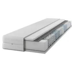 Matratze 180x190 |24 cm hoch|Zweiseitig H3| 7 Zonen | Taschenfederkern | Versteppter Bezug | Federkernmatratze