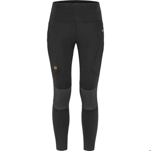 Fjallraven Fjallraven Fjällräven Damen Abisko Pro Trekking Tights Leggings, Schwarz-eisengrau, M EU