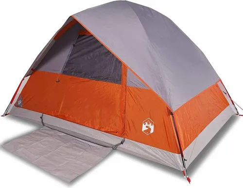vidaXL Kuppel-Campingzelt für 4 Personen in Orange