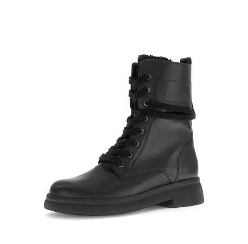 Gabor Damen Chelsea Boots – Modische Stiefeletten in Schwarz - Wanderschuhe mit moderater Mehrweite (G) für optimalen Tragekomfort. Ideal für Übergangszeiten und vielseitig kombinierbar.
