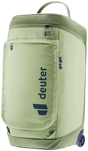 Deuter Duffel Pro Roller 90 - Mineral-Grove - Reisetasche für Abenteuer mit 90 Litern Volumen, wasserabweisend und nachhaltig aus recyceltem Material. Ideal für Reisen, Wandern und Alltag.