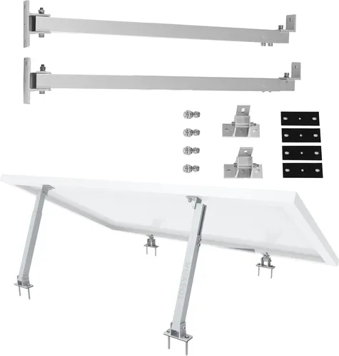 NuaSol NuaFix Halterung Silber | Verstellbar 30°–60° für Solarmodule & PV