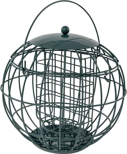 Energieblockhalter London grün - Stylischer Energieblockhalter in grün für Vogelfutterspender, ideal zur einfachen Befestigung von Energieblöcken und zur Anlockung von Vögeln.