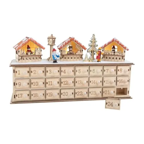 Small Foot 1290 Adventskalender, Holz, braun, 40 x 10 x 22 cm
