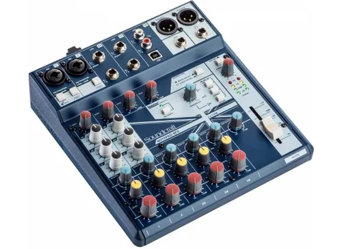 Soundcraft Notepad 8FX - Kompaktmischpult mit USB-Interface und Lexicon Effekten, ideal für Podcaster, Singer/Songwriter und AV-Professionals. Robust und benutzerfreundlich für professionellen Sound.