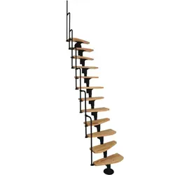 Minka Mittelholmtreppe Monaco Buche-Schwarz in schwarz von Minka