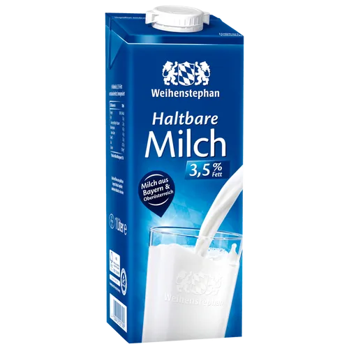Weihenstephan Haltbare Milch 3,5 % Fett, 1l