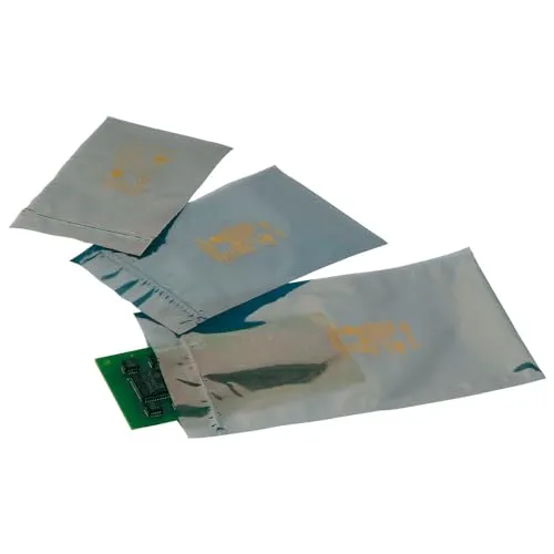 Wiederverschließbarer ESD-Beutel 254 mm x 152 mm - ESD-Ausrüstungen, bietet effektive elektrostatische Abschirmung und Schutz für empfindliche Bauteile.