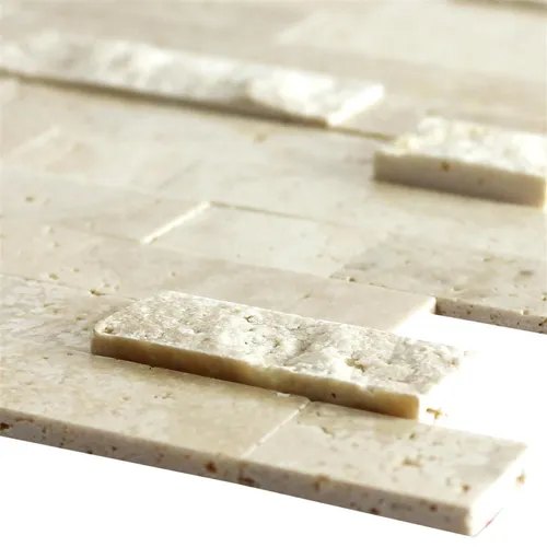 Natursteinmosaik Naturstein Marmor Mosaikfliesen Mosaik Selbstklebend Beige Wand