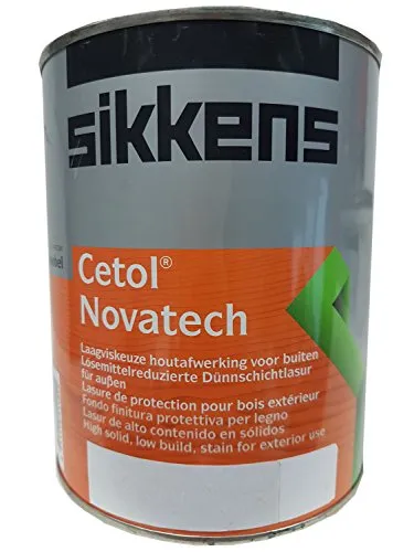 Sikkens Cetol Novatech Dünnschichtlasur High-Solid 1,000 L - Beizen für Holzschutz, bietet hohe Wetterbeständigkeit und schützt vor UV-Strahlen.