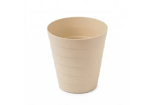 Sinoba Papierkorb moderner Mülleimer Papiereimer 6105 rund, Abfalleimer für Büro Kinderzimmer aus Kunststoff 9 Liter Höhe 25 cm