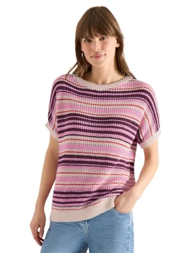 Cecil Damen Kurzarm Pullover aus Bändchengarn von CECIL
