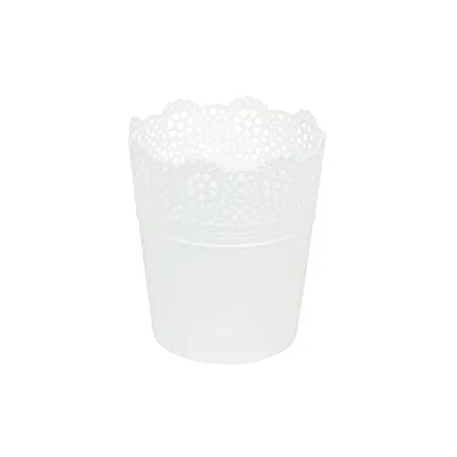 LACE-Topf, Abmessungen (mm) 135x135x155, Farbe Weiß