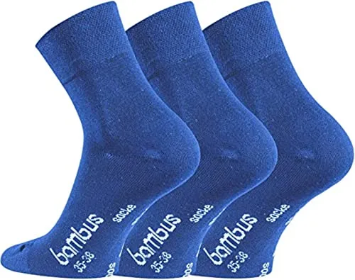 FussFreunde 6 Paar, extraweiche Bambus-Socken mit kurzem Schaft,Kurzsocken,Quarter Socken und zusätzlicher Garantie (as3, numeric, numeric_47, numeric_50, regular, regular, Jeans)