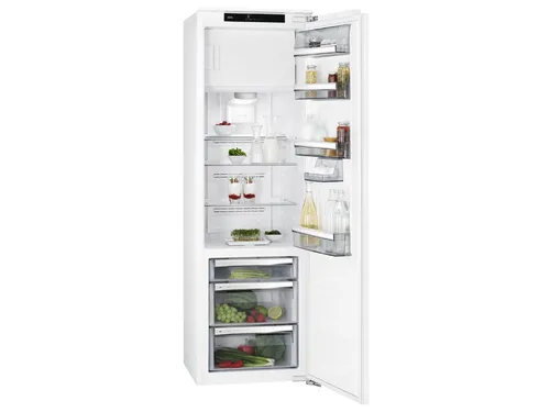 AEG SFE818E9ZC Einbaukühlschrank mit Gefrierfach - Kühlschrank mit 253 l Nutzinhalt, Abtau-Automatik und LongFresh-0 °C-Kälteschubladen für optimale Lebensmittelbehandlung - ideal für moderne Küchen.