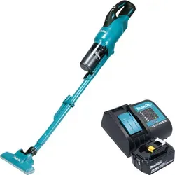 Makita DCL 286 FSG Akku Staubsauger 18 V - Bodenstaubsauger mit 180 mbar Saugkraft und geräuscharmem Betrieb, ideal für gründliche Reinigung von Autos und schwer zugänglichen Bereichen.