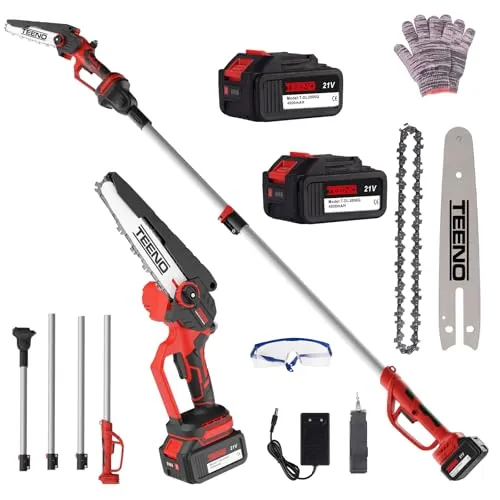 TEENO Hochentaster, Elektrische Kettensäge, 2 in 1