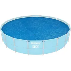 Bestway Flowclear Solarabdeckplane - 527 cm für runde 549 cm Aufstellpools, schützt vor Verschmutzungen und reduziert Wässerverlust