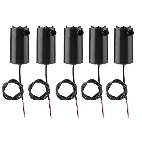 DollaTek 5Pcs Mini Wasserpumpe, Motorpumpe Wasserpumpen DC 3V 5V Micro Mini-Tauchpumpe oder Aquarium-Aquarium, Micro-Motorpumpe Wasserpumpen
