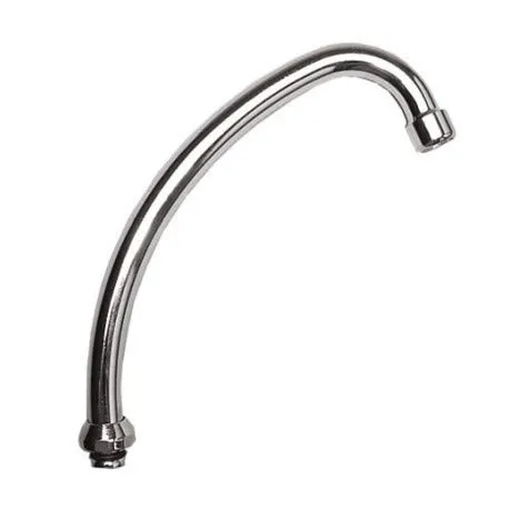 U-Auslauf für Wand-Armaturen chrom - 3/4