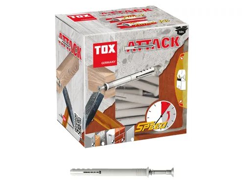 TOX Nageldübel Attack, 8x140 mm, 50 Stück 017102281