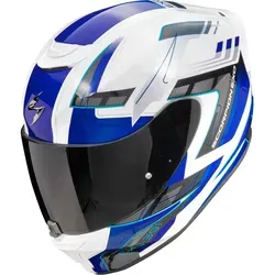 Scorpion Exo-391 CAPTOR Motorradhelm weiß blau Gr. XL 61/62 in weiß von Scorpion