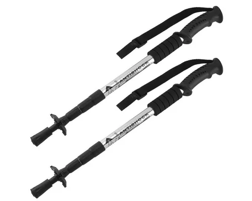 MidGard Nordic-Walking-Stöcke Gehstock Stöcke Teleskop verstellbar Antischock Dämpfung Wanderstöcke (2 St), höhenverstellbar, mit Antischock Dämpfung