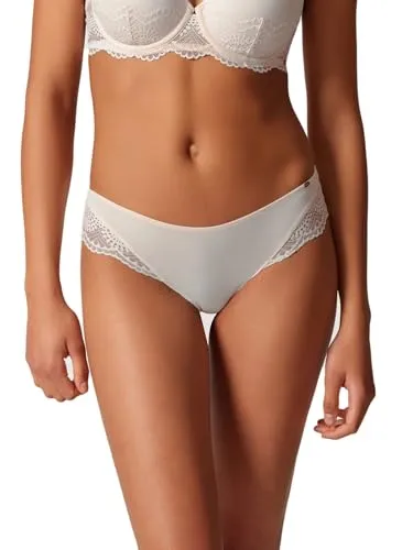 Skiny Damen Cheeky Panty Unterwäsche, Blickdicht, weiß, 38