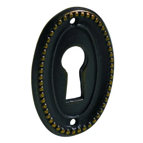 HETTICH Schlüsselschild, 37 x 25 x 2 mm, Stahl brüniert