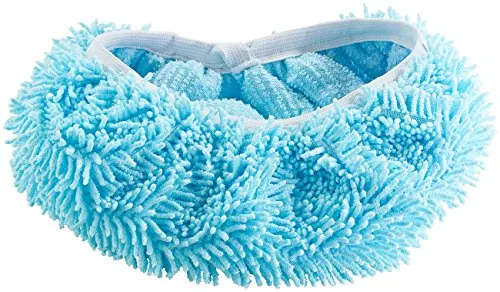 PEARL Putzschuhe: Universal-Mikrofaser-Bodenwischer-Überzug für Besen, Schrubber, Schuhe (Mikrofaser-Bodenwischer-Bezüge, Microfaser Überzüge, Putz Hausschuhe)