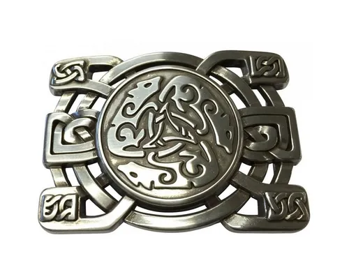 BELTINGER Gürtelschnalle Celtic Buckle 4,0 cm in silber von BELTINGER