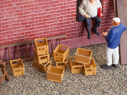 Pola 333208 10 Kisten leer für Spurweite G – Gartenbahn Modellbau Zubehör