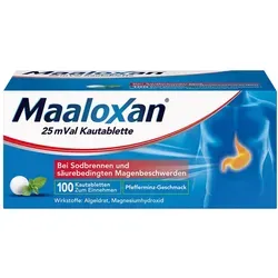 Maaloxan 25 mVal Kautabletten 100 St von A. Nattermann & Cie