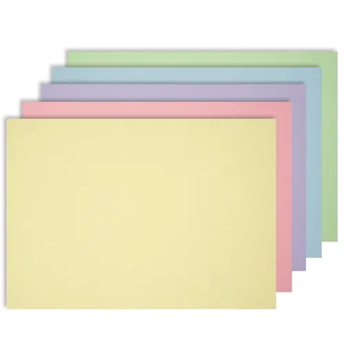 100er Set Platzset aus Papier Pastell beidseitig bunt sortiert I DIN A3 I az_134