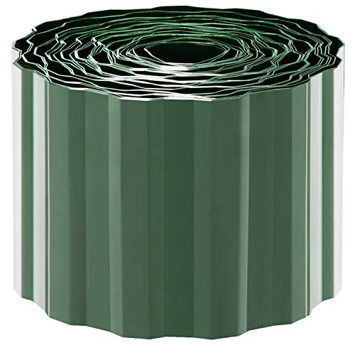 com-four® 10 x Rasenkante 900 cm aus Kunststoff, Beeteinfassung für Rasen | Blumenbeet oder als Mähkante